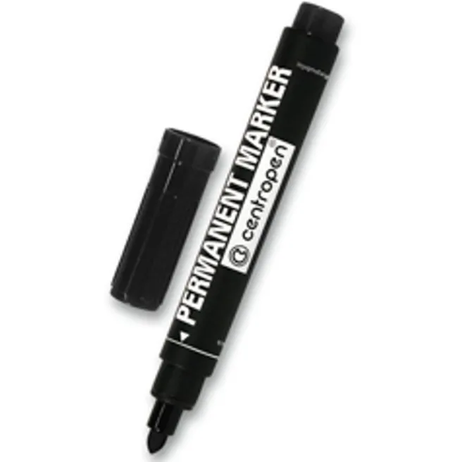 Centropen Marker musta huopakynä 2,5mm - Pyöreä kärki