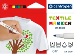 Centropen Textile tekstiilitussi 6 väriä