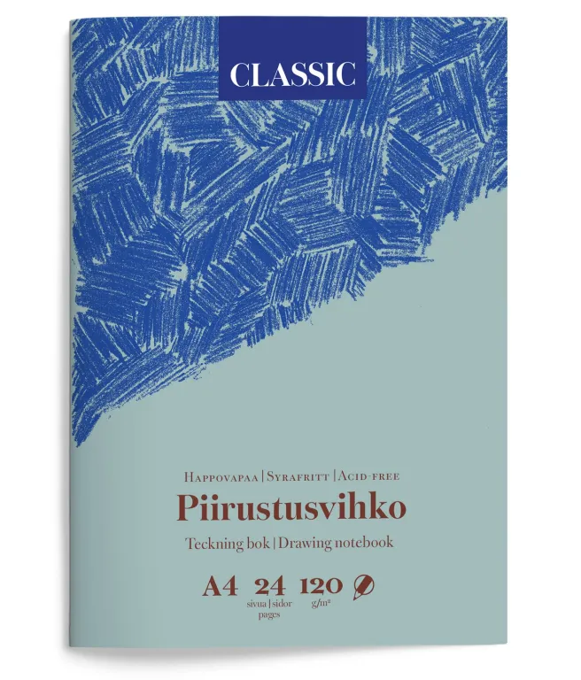 Classic Luonnosvihko A4 120g 24 sivua Drawing
