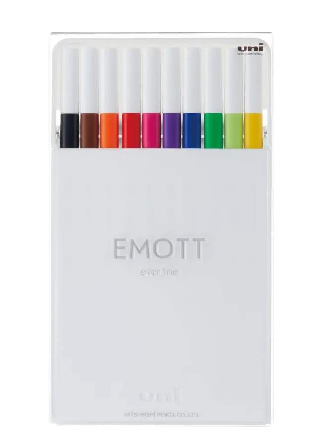 Fineliner 10 kpl Uni Emott - Perusvärit No. 1