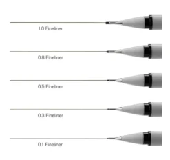 Fineliner-lajitelma 5kpl WN - Black