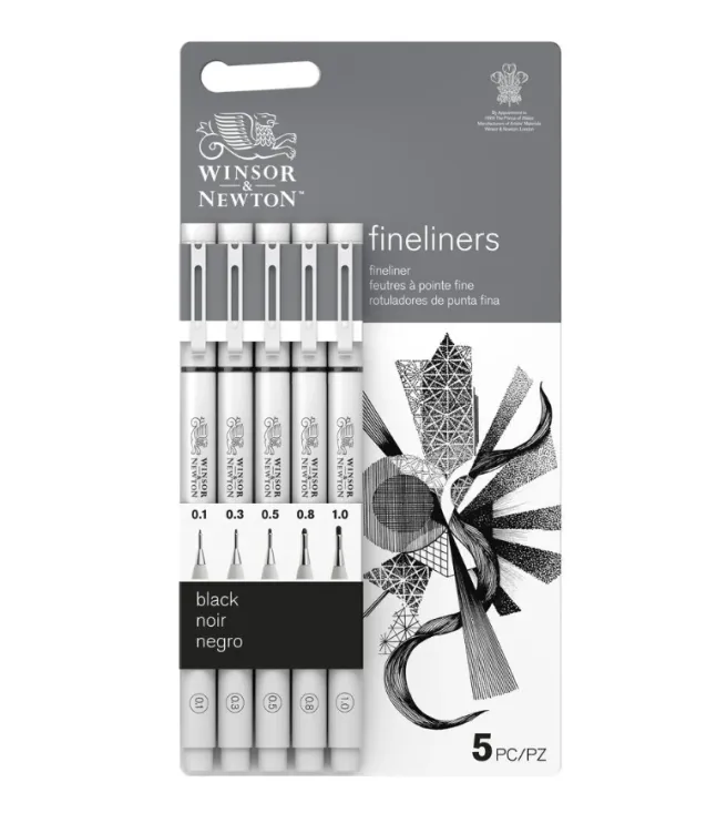 Fineliner-lajitelma 5kpl WN - Black