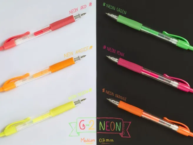 Geelikynä Pilot - G2 0,7 Neon Orange