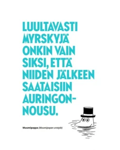 Juliste Muumi 24x30 - Myrskyjä