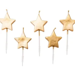 Kakkukynttilät 5 kpl Rico Design - Stars