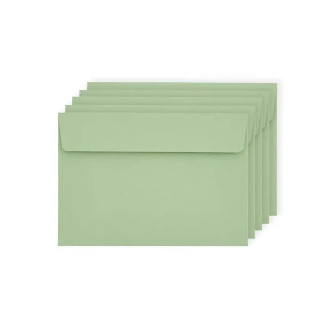 Kirjekuori C6 Rico Design - Pastel green, 5kpl