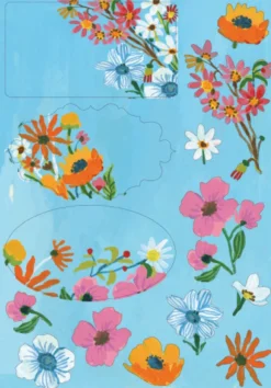Kirjepaperisetti Roger La Borde - Flower Field