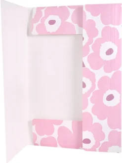 Kulmalukkokansio Marimekko - Unikko vaaleanpunainen