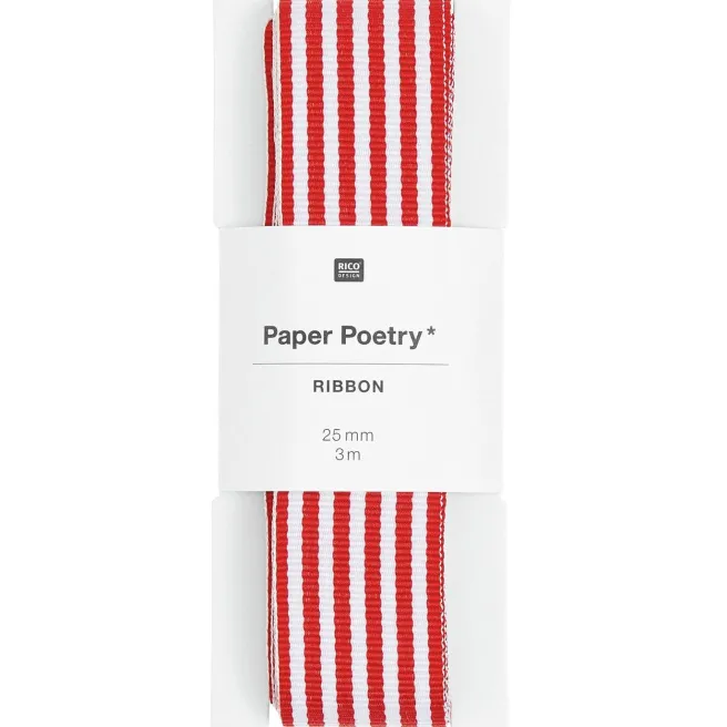 Lahjanauha Paper Poetry - Duo Stripes Red/White