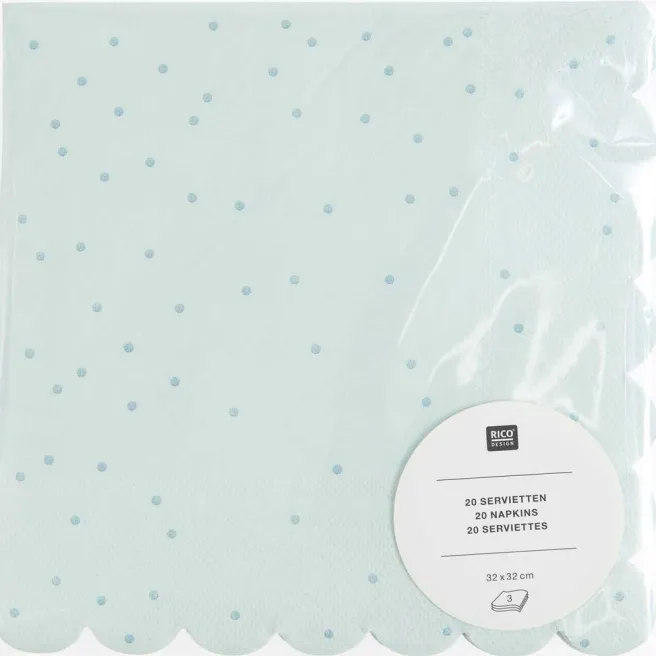Lautasliina 20 kpl Rico Design - Mint