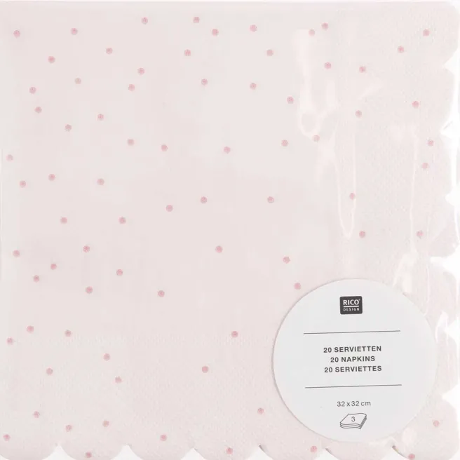 Lautasliina 20 kpl Rico Design - Powder Pink