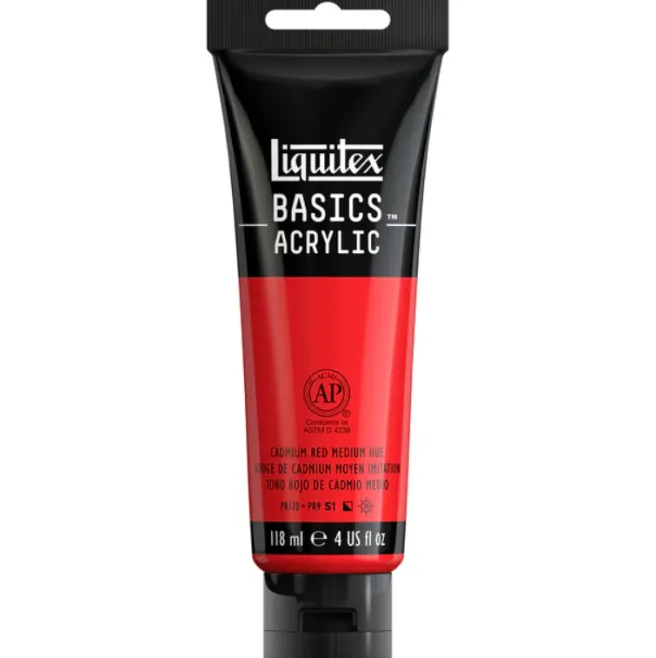 Liquitex Basics 118ml akryyliväri - 151 Cadmium Red Medium Hue