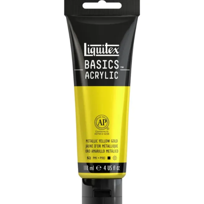 Liquitex Basics 118ml akryyliväri - Metallic Yellow Gold
