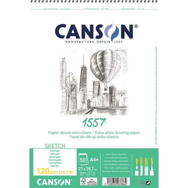 Luonnoslehtiö A4 120g Canson 1557 -Kierre