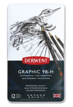 Lyijykynät 12 kpl Derwent- 9B-H