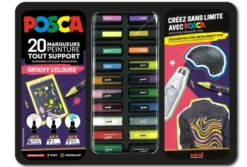 Maalitussit 20kpl metallisessa rasiassa - Groovy Colours