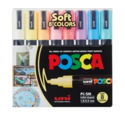 Maalitussit 8 kpl Posca PC-5M - Pastellivärit