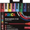 Maalitussit 8kpl Posca PC-5M - Perusvärit
