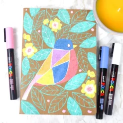 Maalitussit 8 kpl Posca PC-3M - Perusvärit