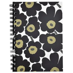 Muistikirja A5 kierre Marimekko - Unikko musta