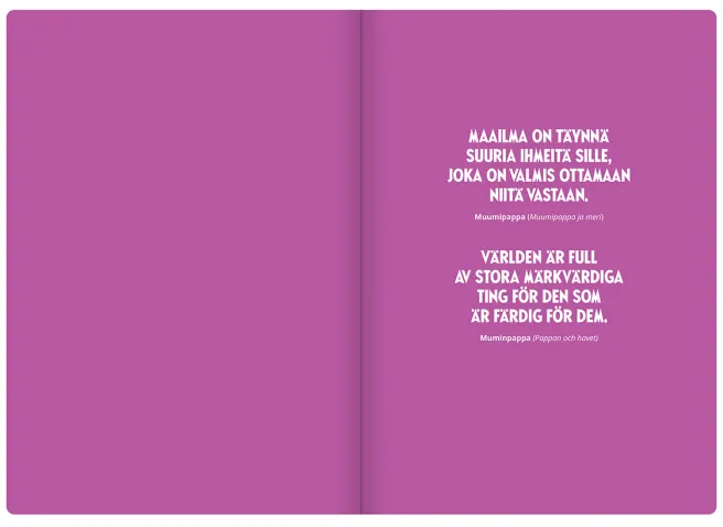 Muistikirja Muumi - Wonderful things