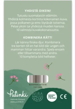 Muistipeli Mira Mallius - Yhdistä oikein, Metsän eläimet