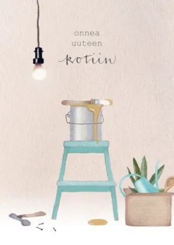 2-osainen kortti Henna Adel - Onnea uuteen kotiin