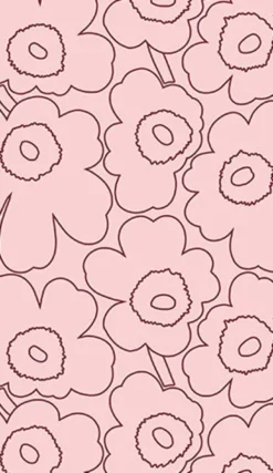 2-osainen kortti Marimekko - Piirtounikko vaaleanpunainen