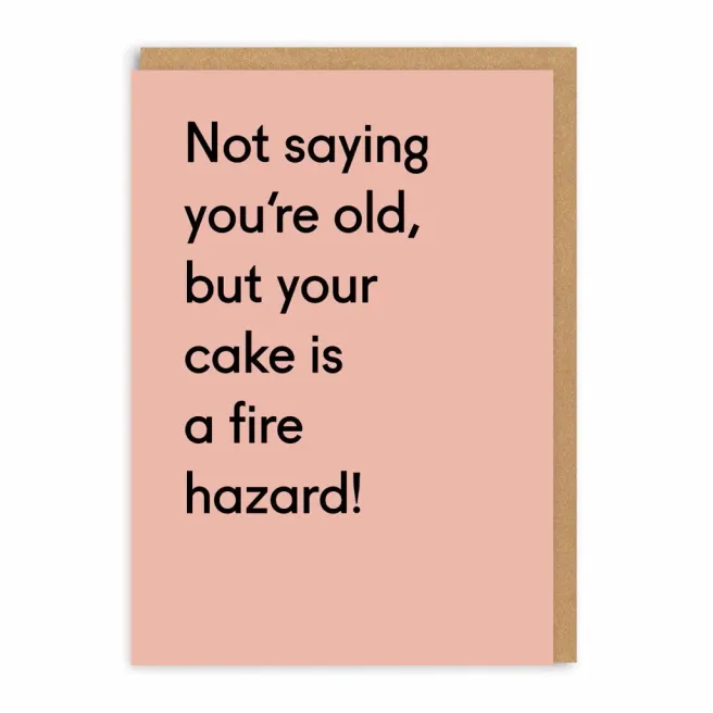 2-osainen kortti Ohh Deer - A Fire Hazard