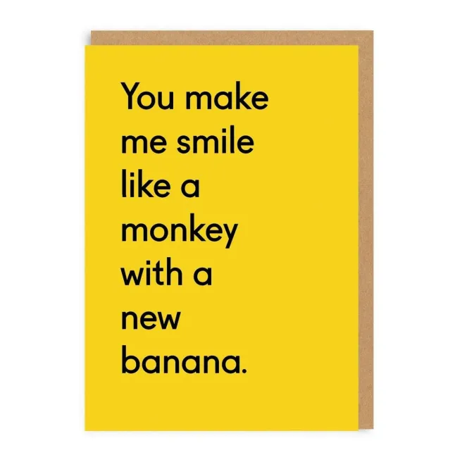 2-osainen kortti Ohh Deer - A New Banana