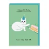 2-osainen kortti Ohh deer - Cake cat