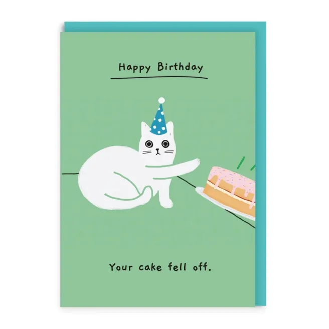 2-osainen kortti Ohh deer - Cake cat