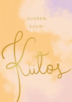 2-osainen kortti Putinki Letters - Suuren suuri kiitos
