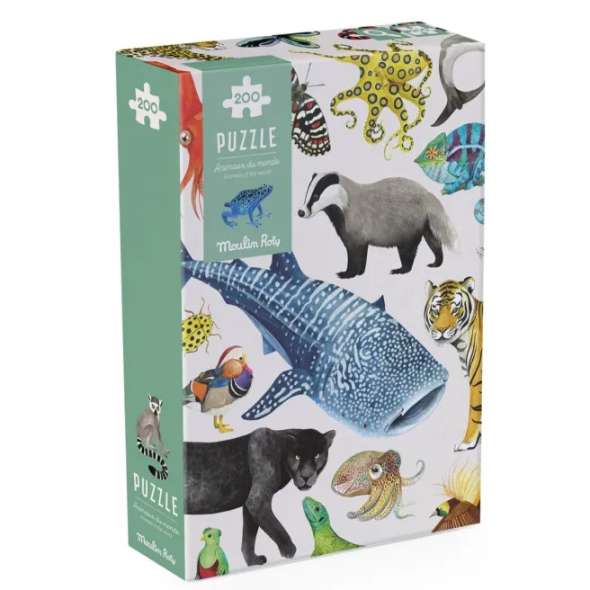 Palapeli Moulin Roty - Animals of the world