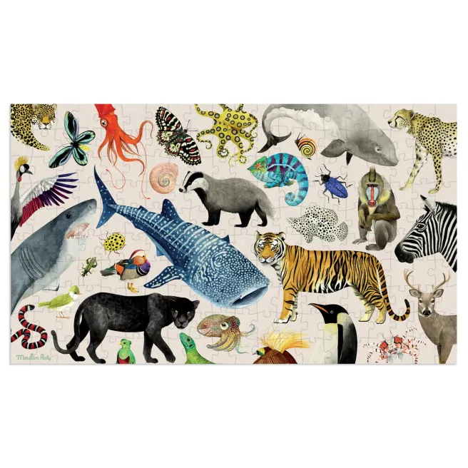 Palapeli Moulin Roty - Animals of the world