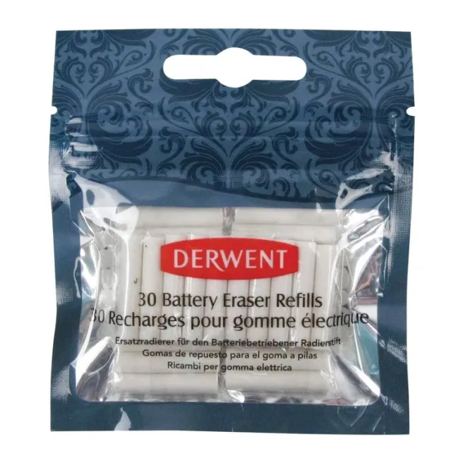 Patteripyyhekumin vaihtokumit 30kpl Derwent