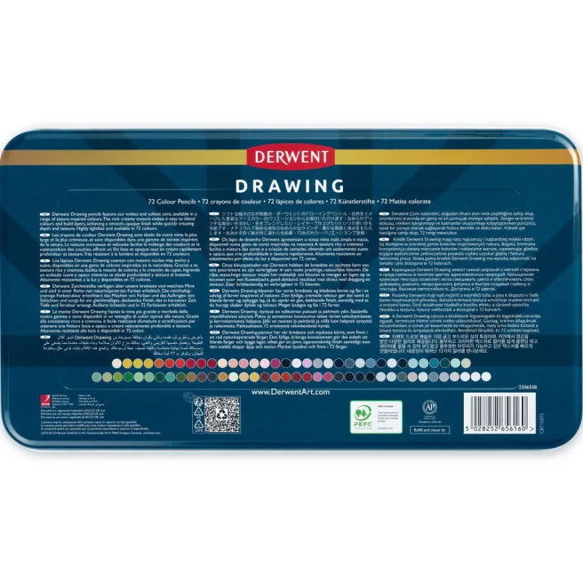Piirustuskynälajitelma 72 kpl Derwent - Derwent Drawing
