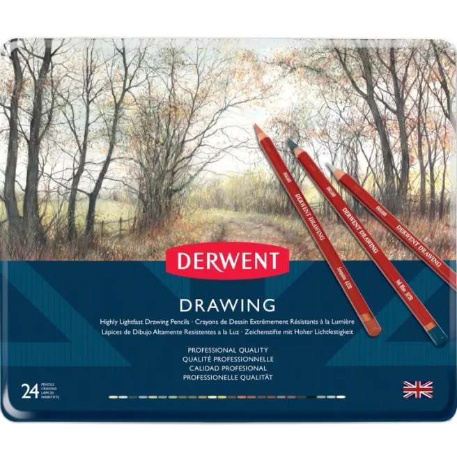 Piirustuskynälajitelma 24 kpl Derwent - Derwent Drawing