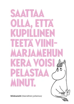 Postikortti kohopaino Muumi - Viinimarjamehu