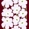 Postikortti Marimekko - Unikko ruosteenpunainen