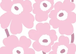 Postikortti Marimekko - Unikko vaaleanpunainen