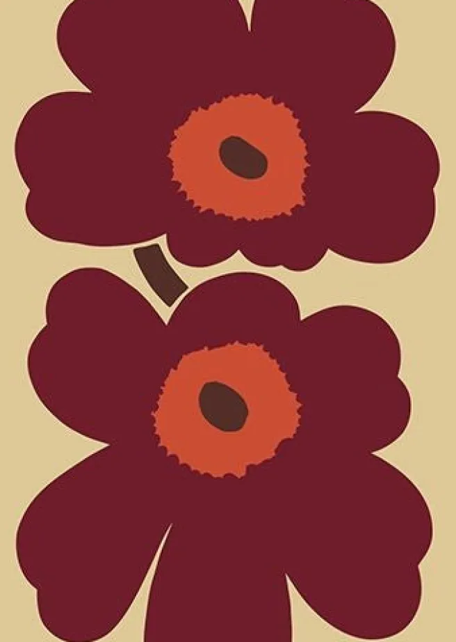 Postikortti Marimekko - Unikko terra