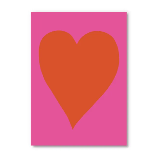Postikortti Ohh Deer - Neon Heart