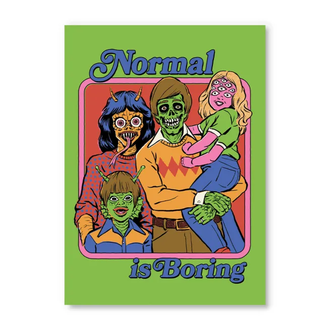 Postikortti Ohh Deer - Normal Is Boring