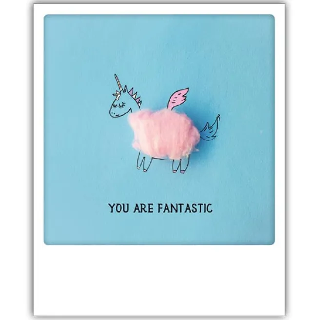 Postikortti Pickmotion - You are fantastic, yksisarvinen