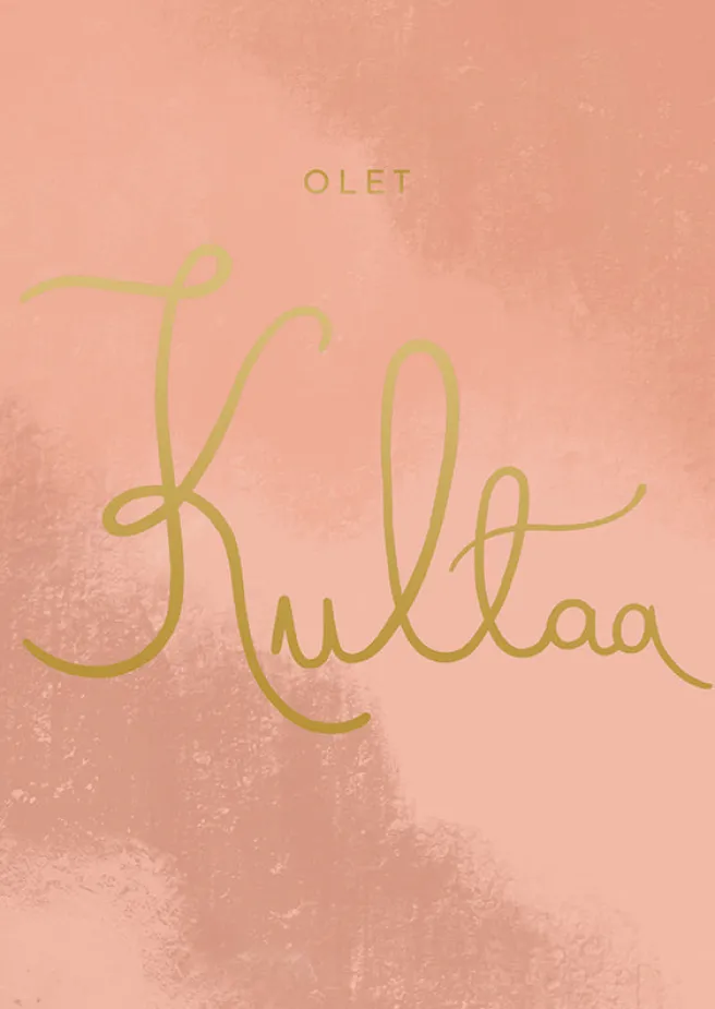Postikortti Putinki Letters - Olet kultaa