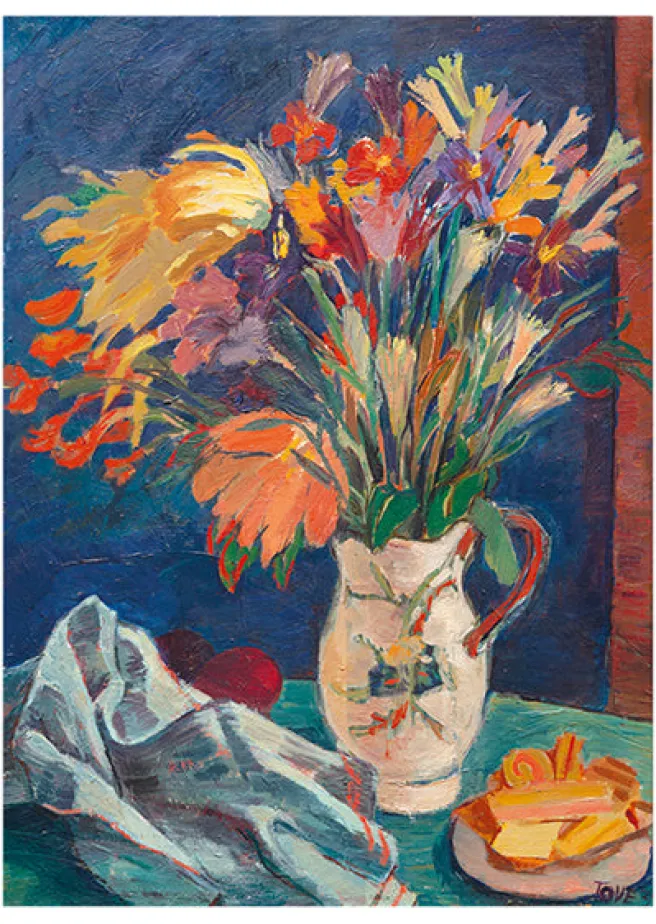 Postikortti Tove Jansson - Kukka-asetelma