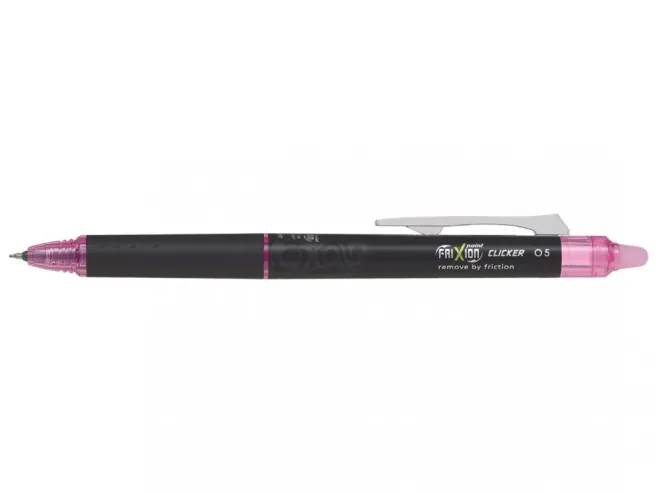 Pyyhittävä mustekynä Pilot - Frixion Point Clicker 0,5 pink