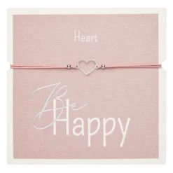 Rannekoru HCA Be Happy - Heart, silver