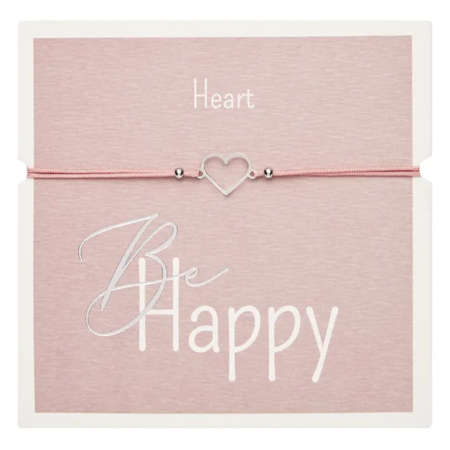 Rannekoru HCA Be Happy - Heart, silver